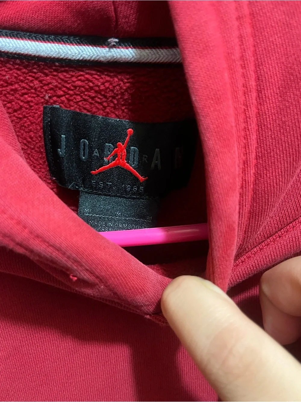 Jordan Men’s Red Pullover Hoodie
